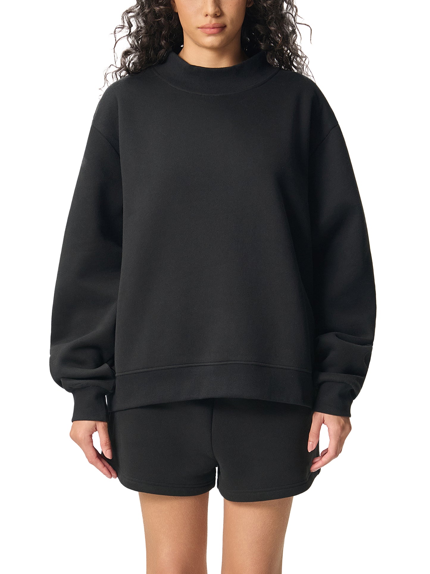 Adult Mock Neck Crewneck